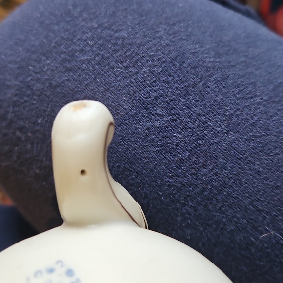 Floral Porcelain/Ceramic Inarco Egg Vase/ Trinket Holder-Damaged - Picture 3 of 10